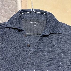 Banana Republic Men's Navy Polo Shirt